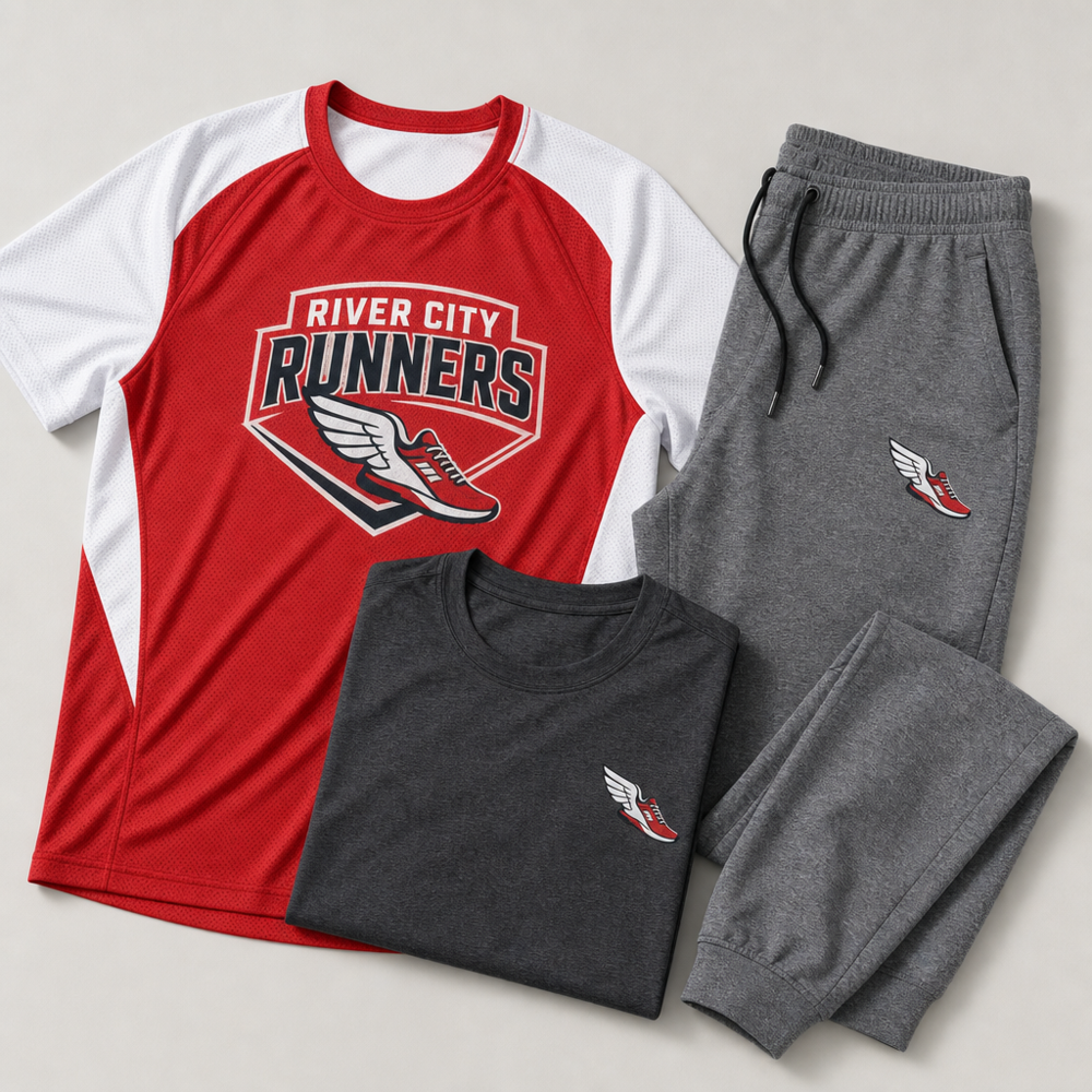 Custom team jersey, tee and joggers